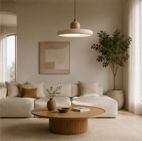 Beige Travertine Pendant Light – Dune