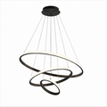 Suspension Luminaire LED Anneaux Noirs – Orion