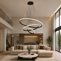 Black LED Ring Pendant Light – Orion