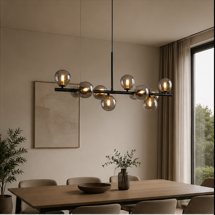 Suspension Luminaire LED Globes en Verre – Nova
