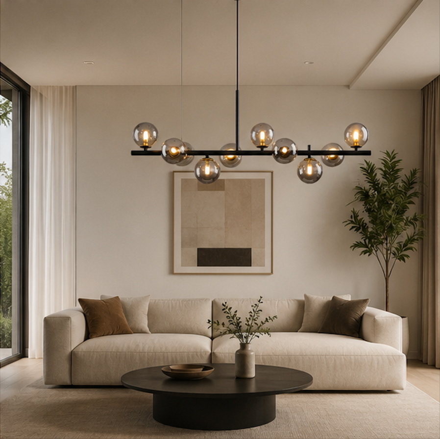 Suspension Luminaire LED Globes en Verre – Nova