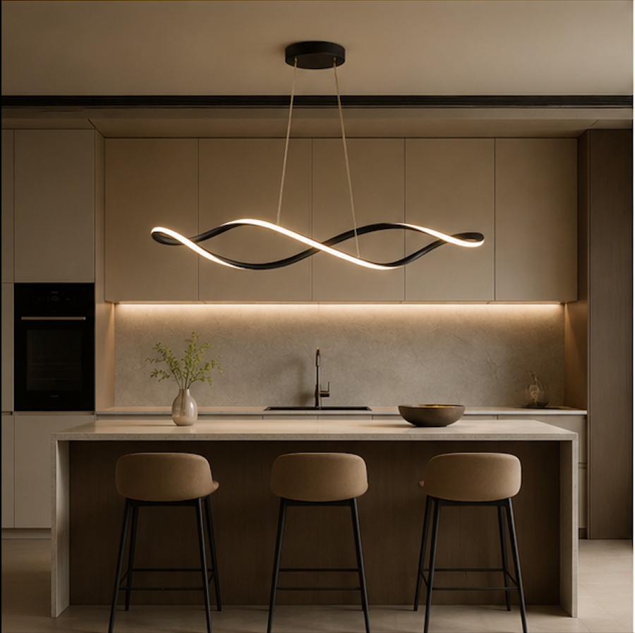 Suspension Luminaire Ondulée Moderne – Nami
