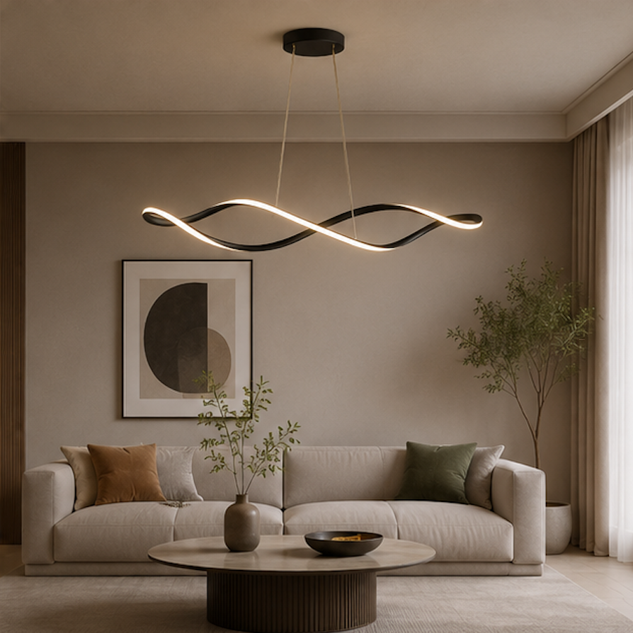 Suspension Luminaire Ondulée Moderne – Nami