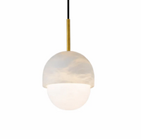 Marble and Copper Pendant Light – Maris
