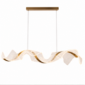 Suspension Luminaire LED Vague Dorée – Vela