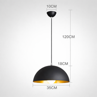 Suspension dôme noir | Ombra