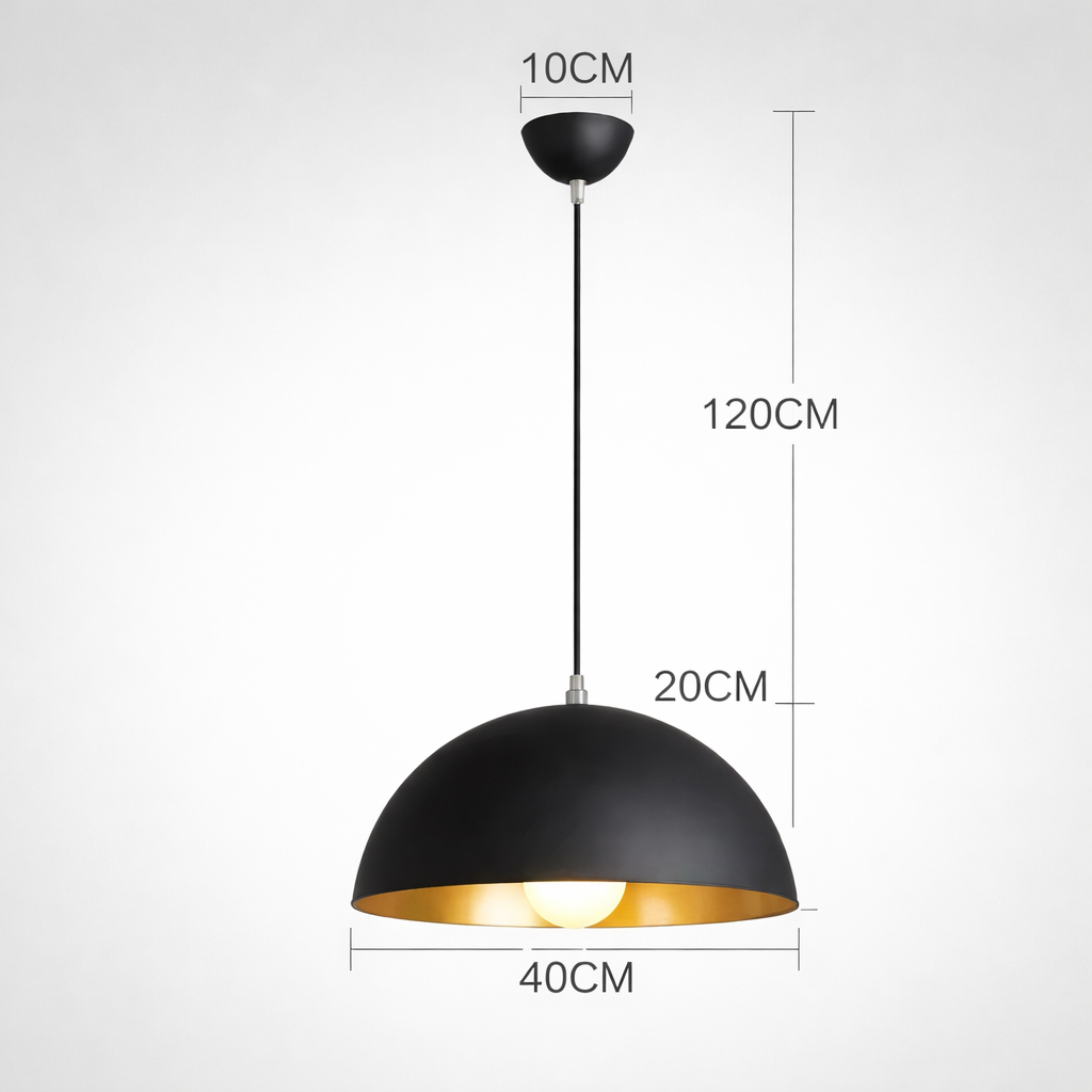 Suspension dôme noir | Ombra