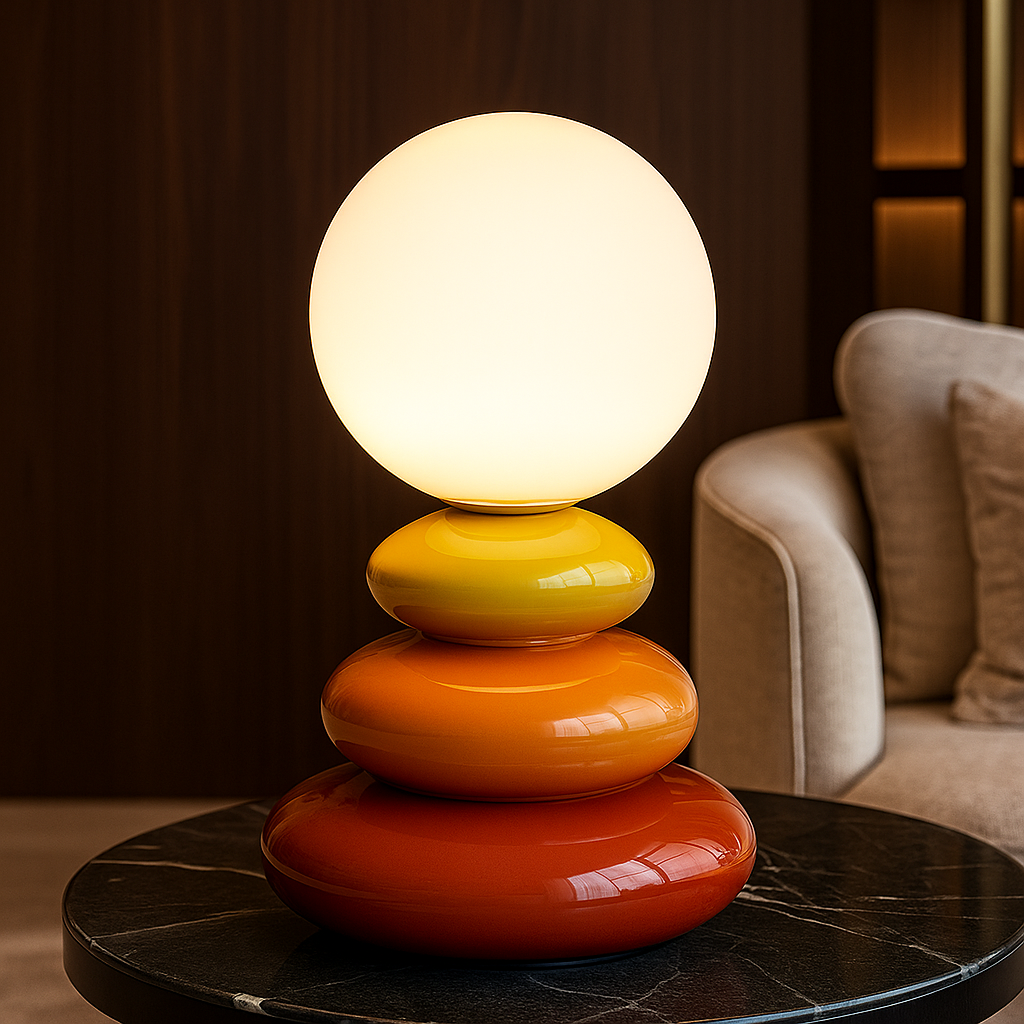 Lampe céramique galets empilés – Pila