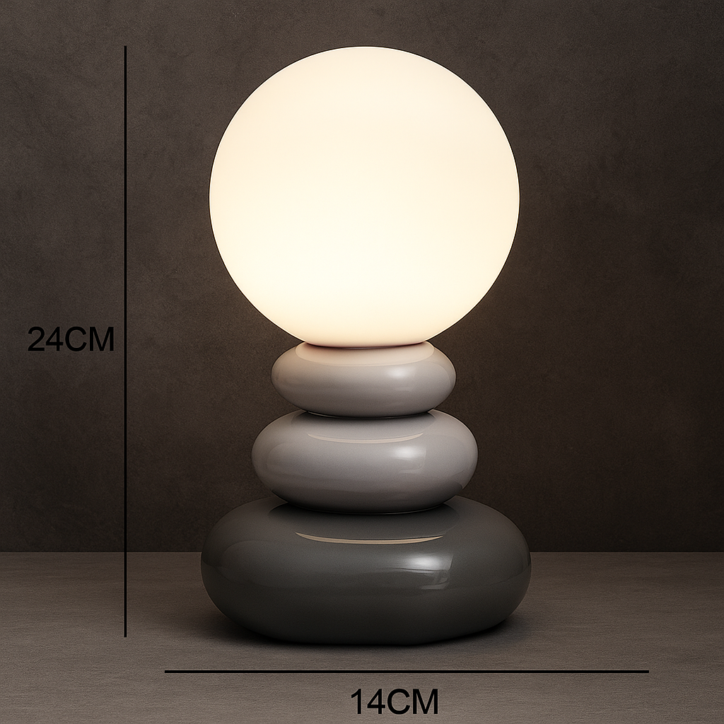 Lampe galet céramique | Pila Nova