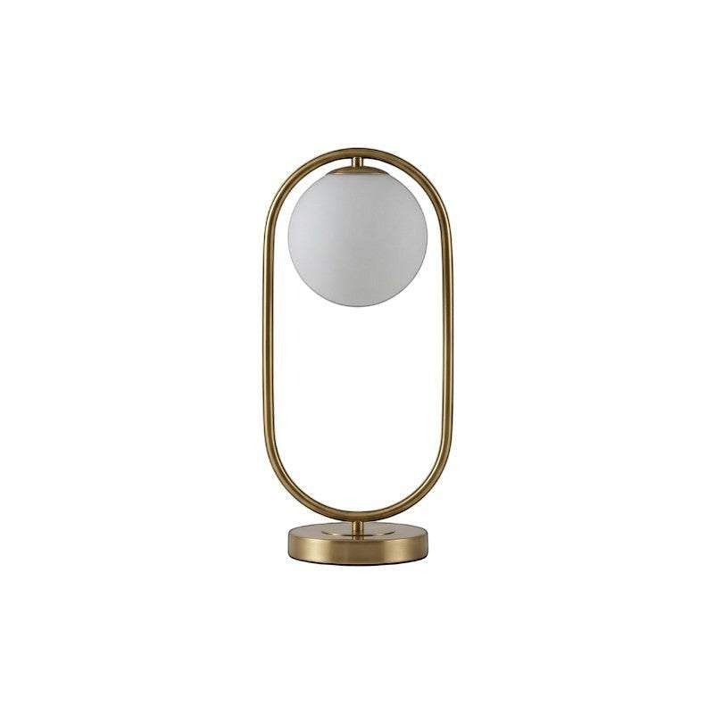 Lampe à poser laiton et globe – Oréade