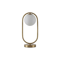 Lampe à poser laiton et globe – Oréade