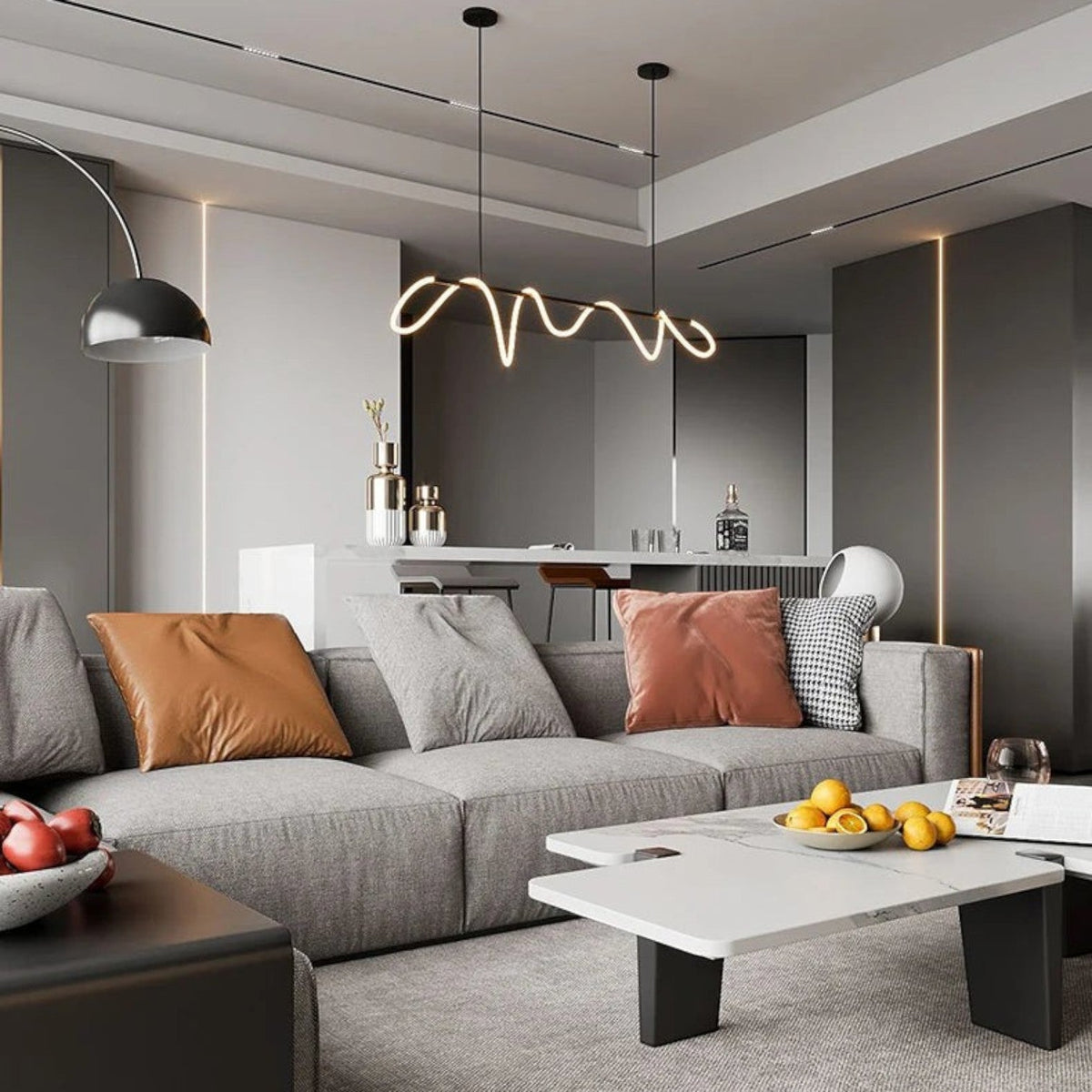 Suspension luminaire salle | Lumière Nova