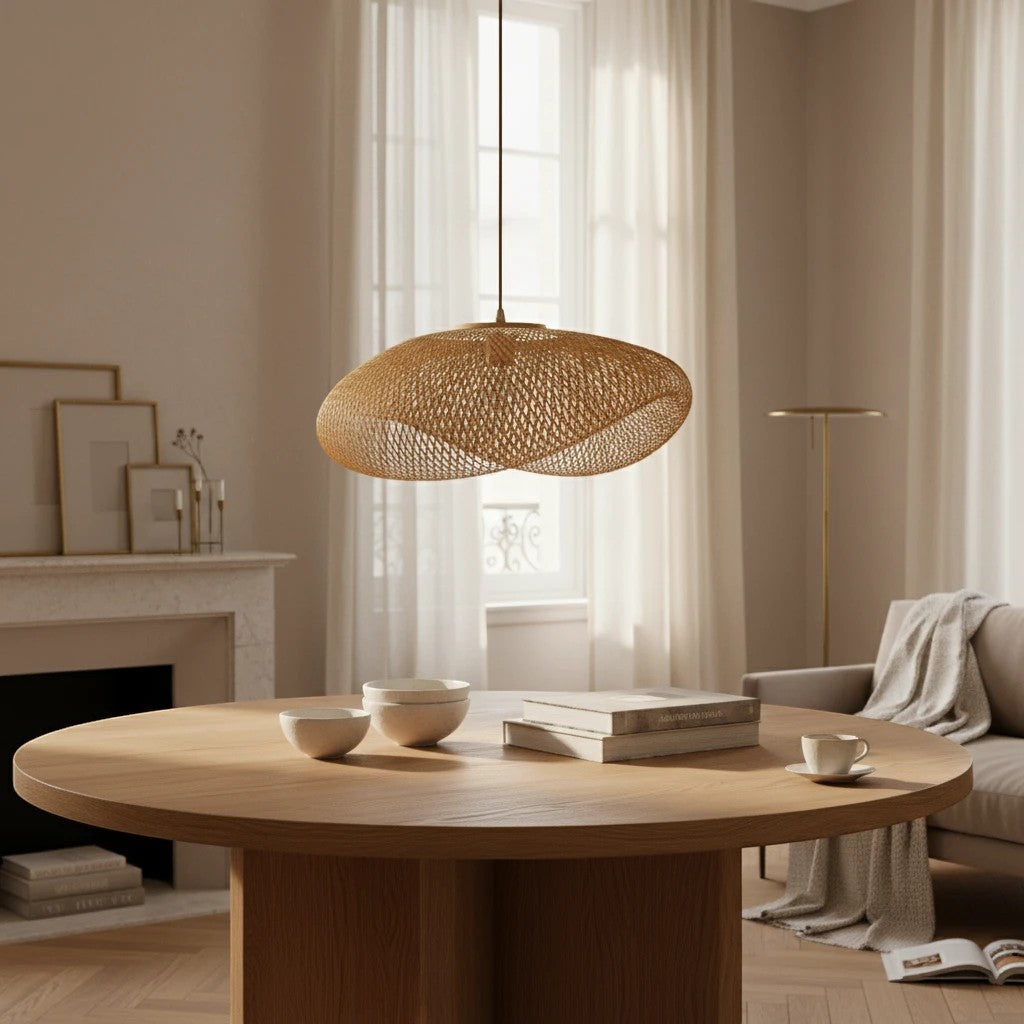 Suspension rotin tressé | Lumoia