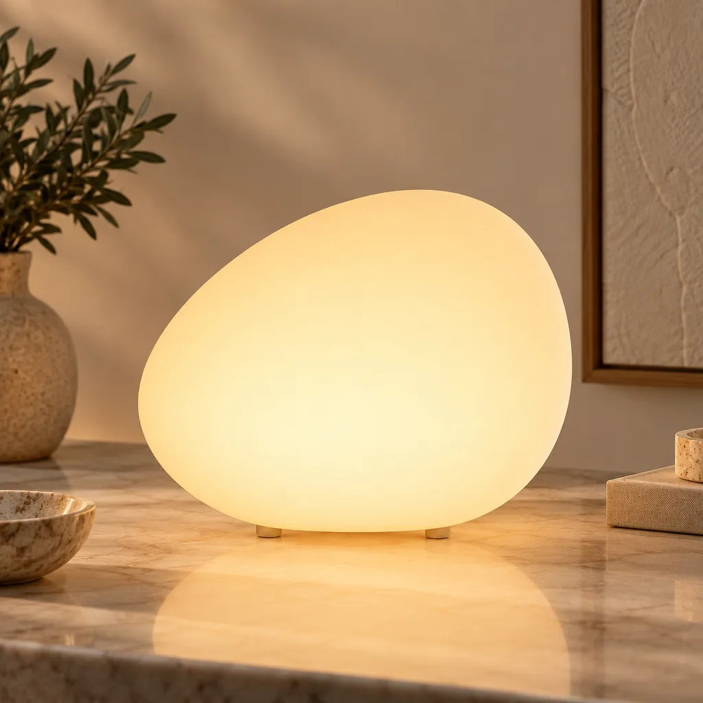 Lampe galet organique | Galet Lumina