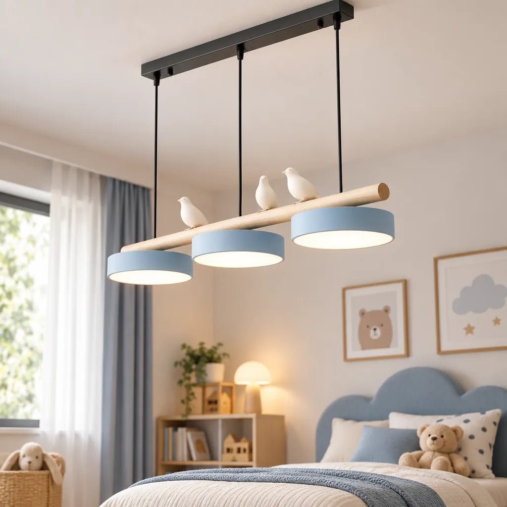 Suspension lumineuse oiseaux | Volis