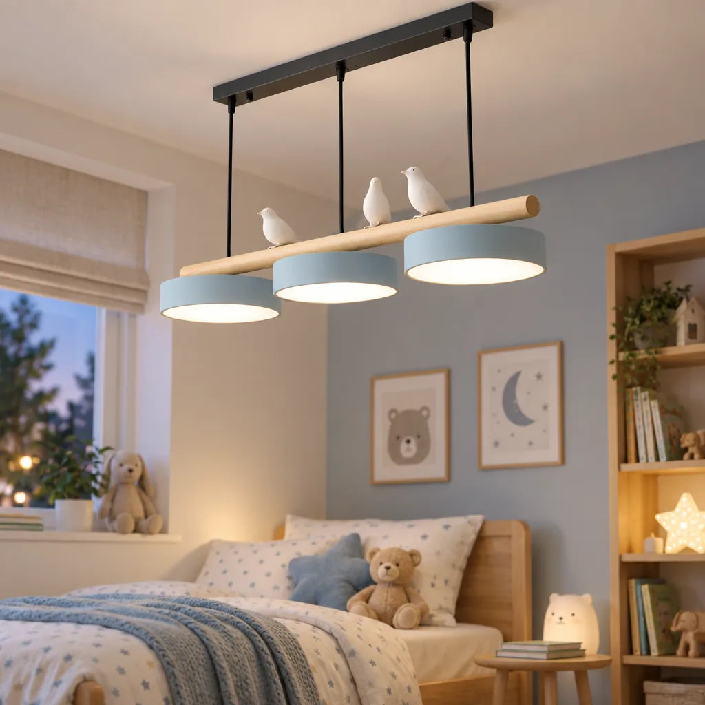 Suspension lumineuse oiseaux | Volis