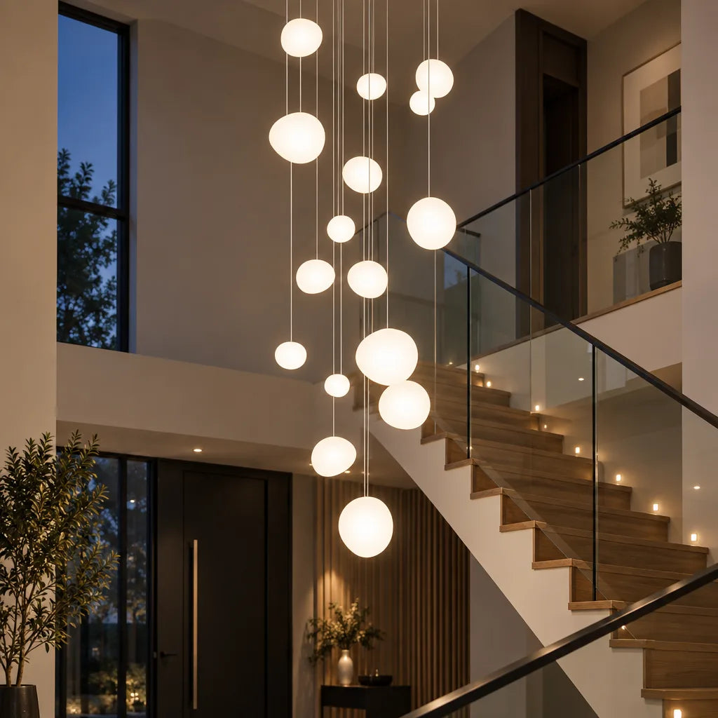 Suspension cascade globes | Eloria