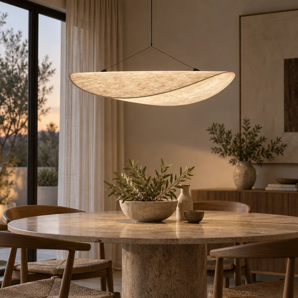 Suspension abat jour | Velours Lumière