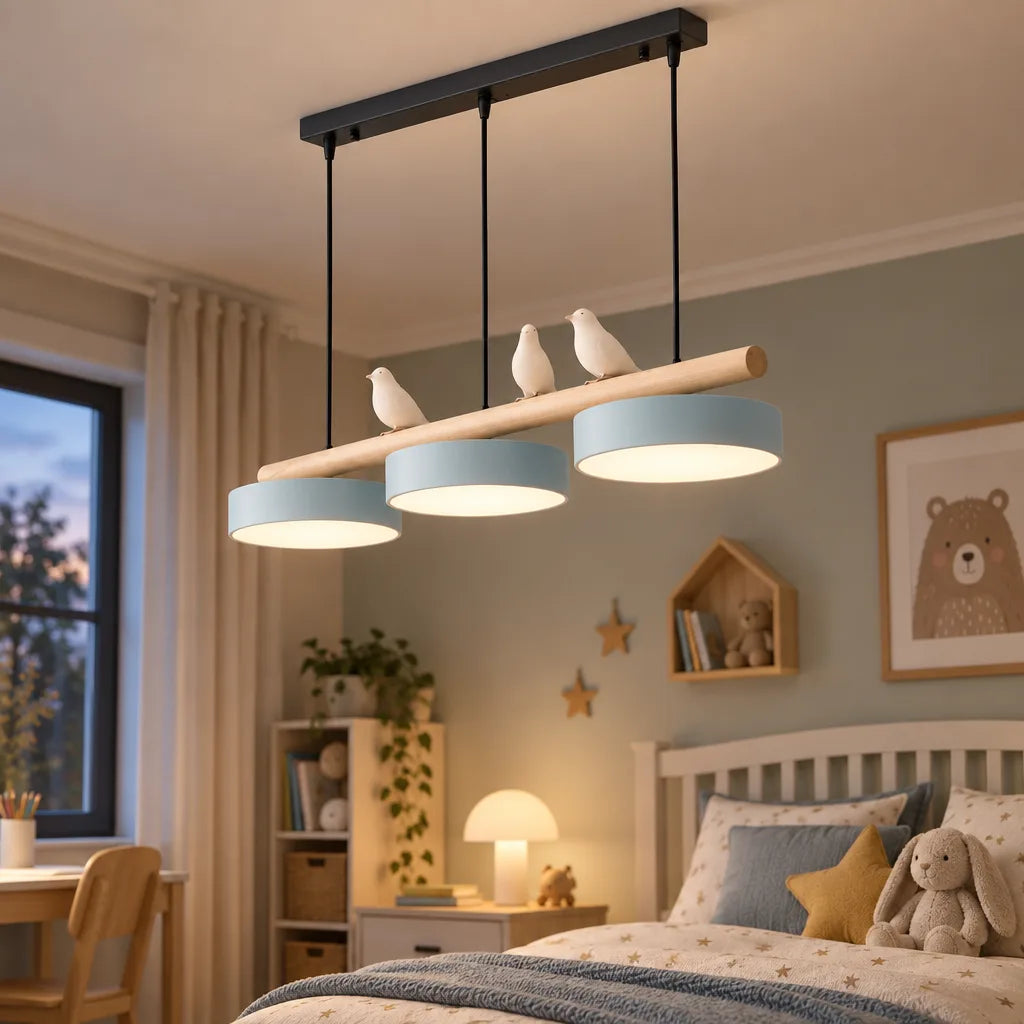 Suspension lumineuse oiseaux | Volis