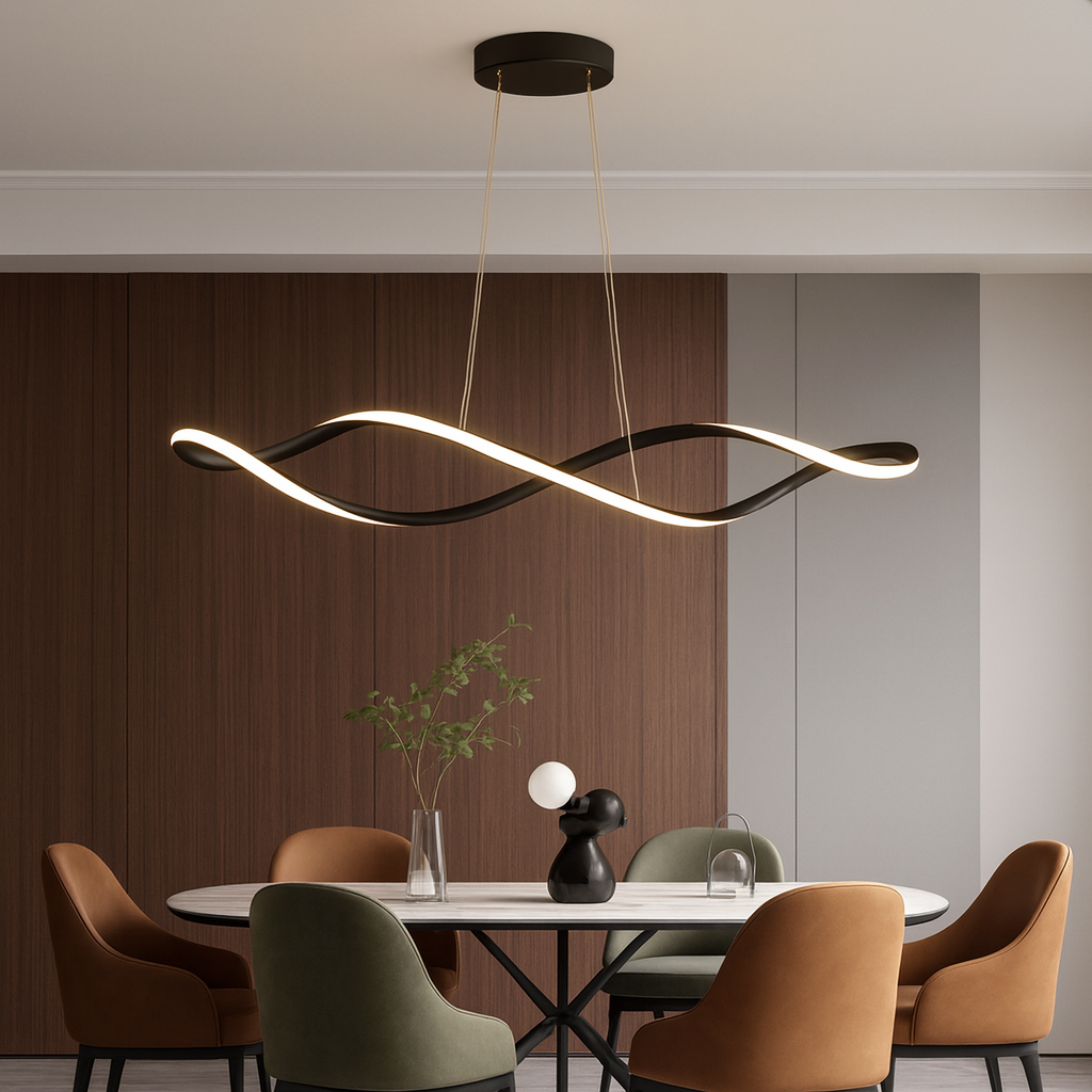 Suspension Luminaire Ondulée Moderne – Nami