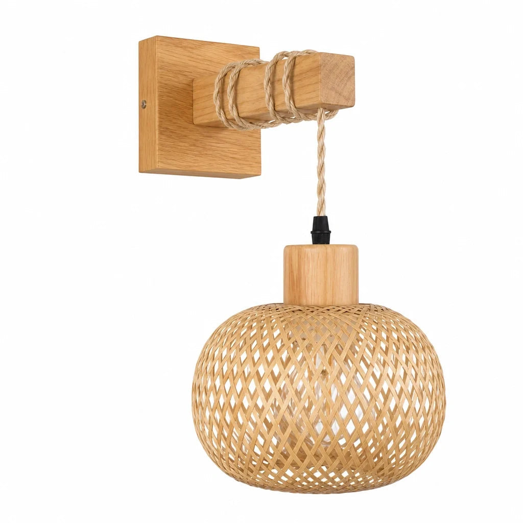 Applique murale bambou tressé – Aella